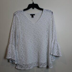 Alfani Women's Lace Top Size M